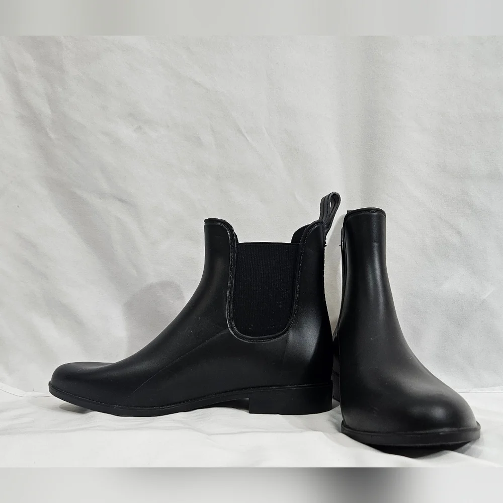 Sam Edelman Tinsley Black Ankle Rain Boot Womens Size 9